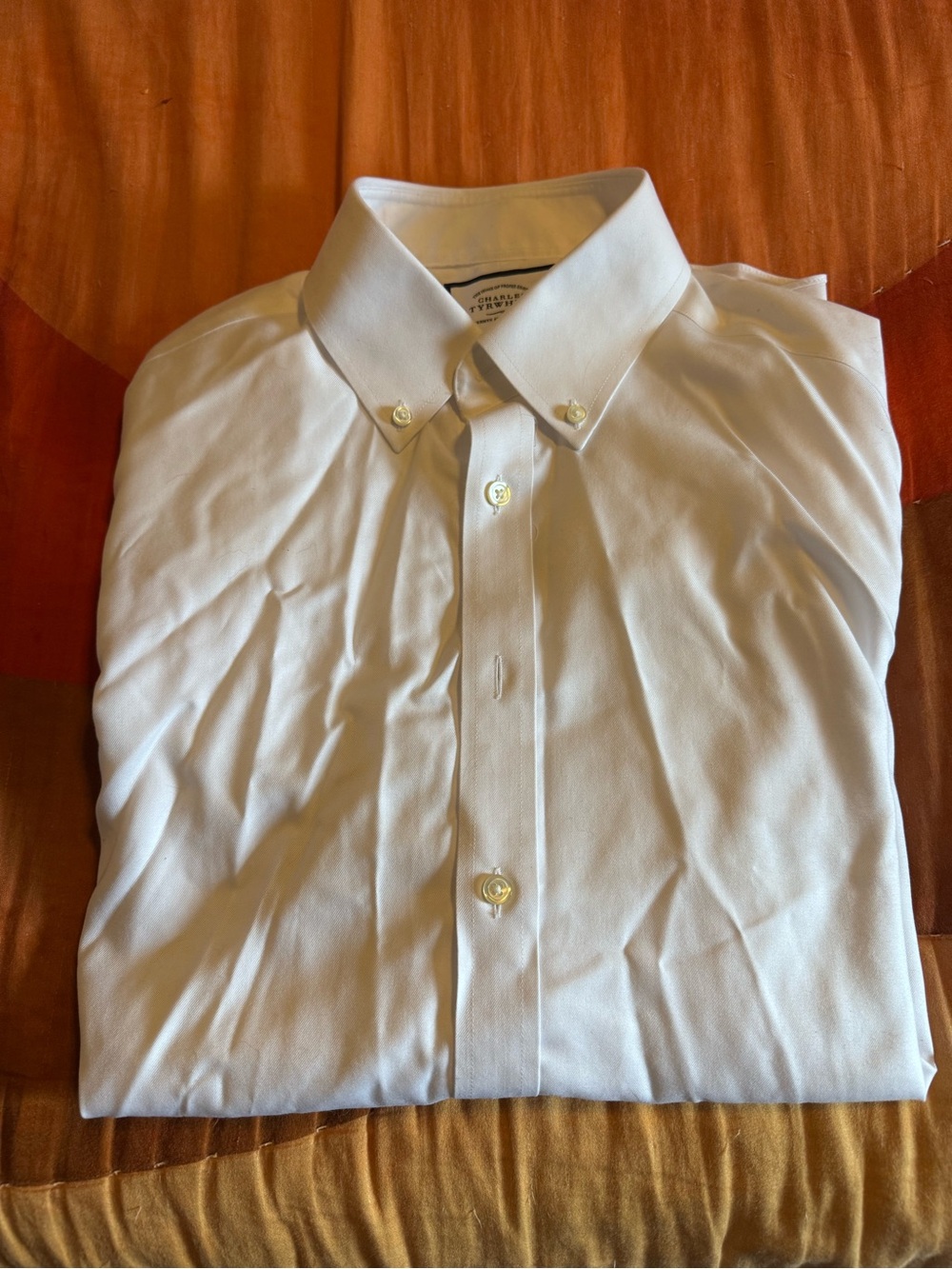 Charles Tyrwhitt White Button-Down Dress Shirt